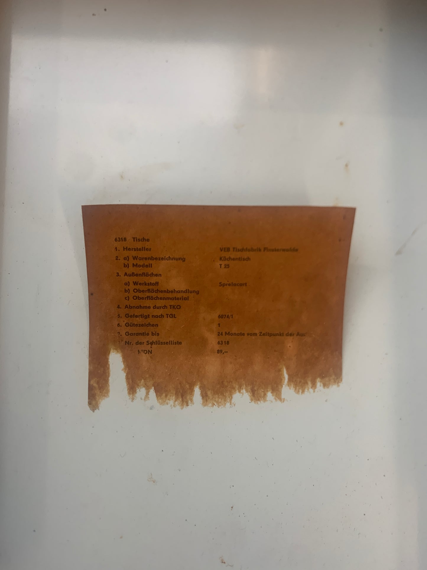 Mid Century Küchentisch Schreibtisch Tisch Holztisch Vintage