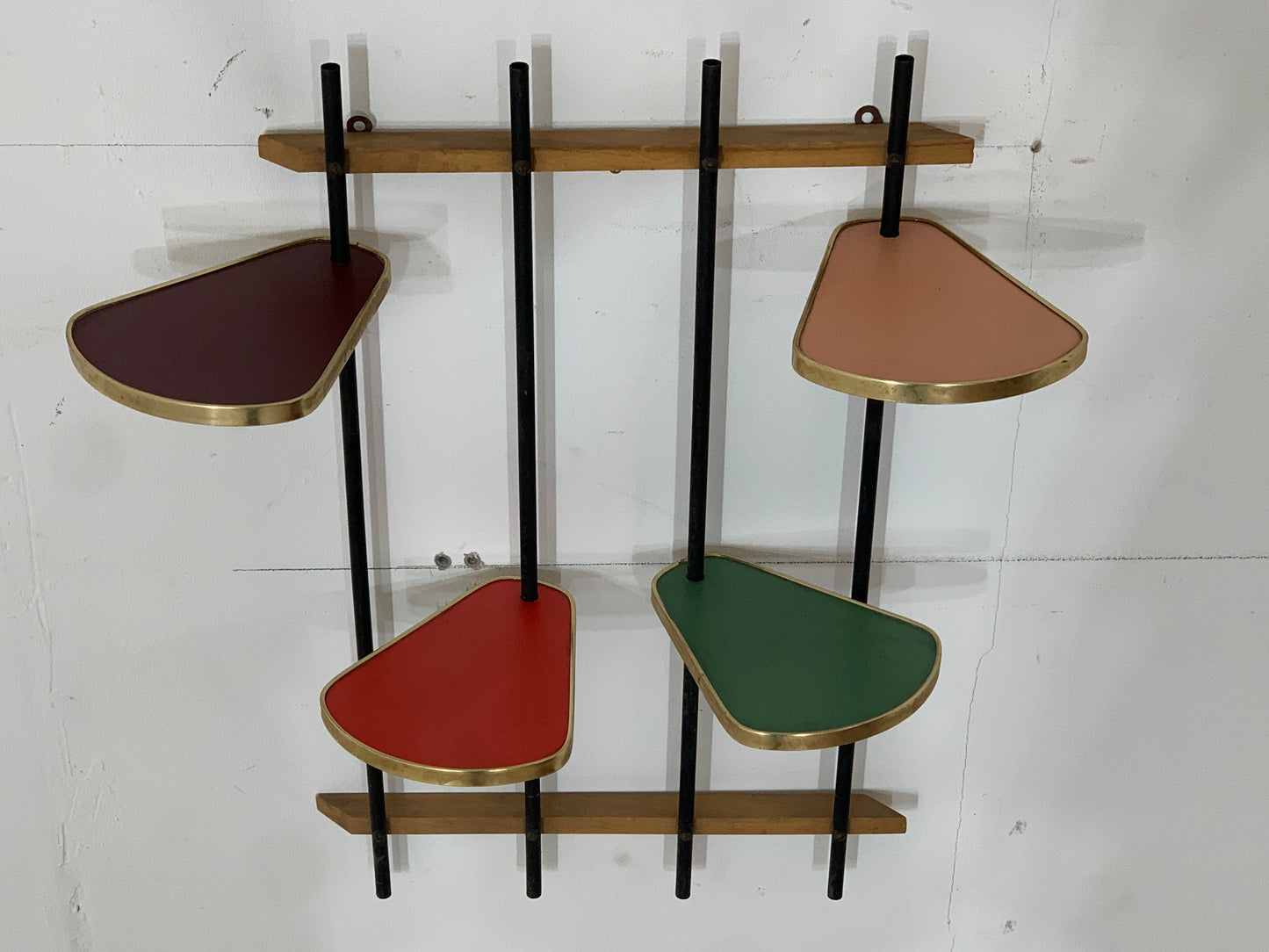 Mid Century Blumenablage Blumentisch Nierentisch Beistelltisch