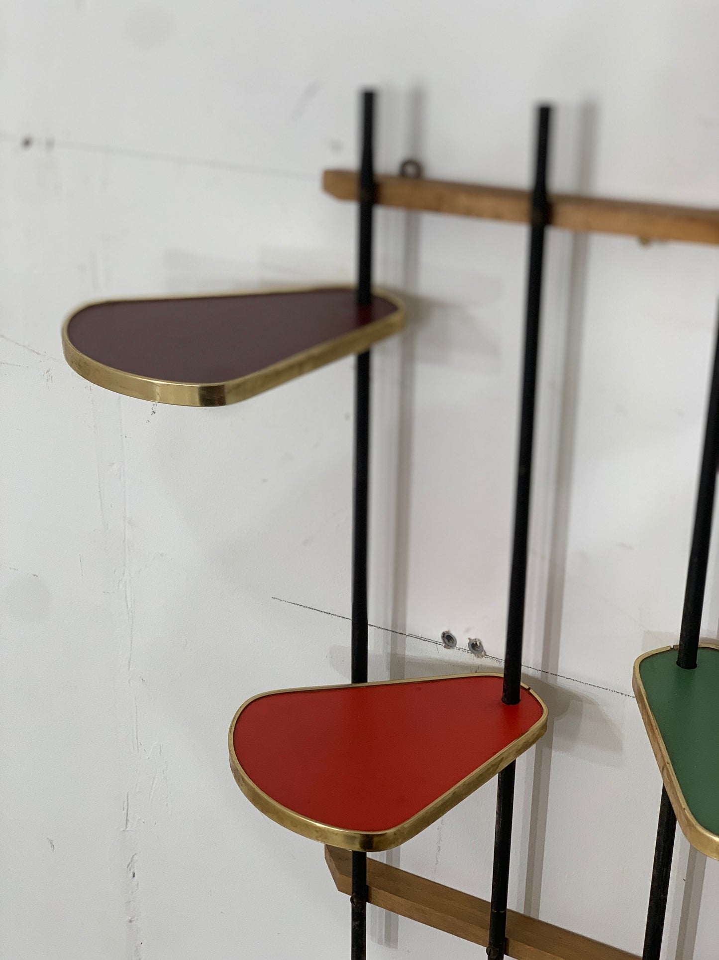 Mid Century Blumenablage Blumentisch Nierentisch Beistelltisch