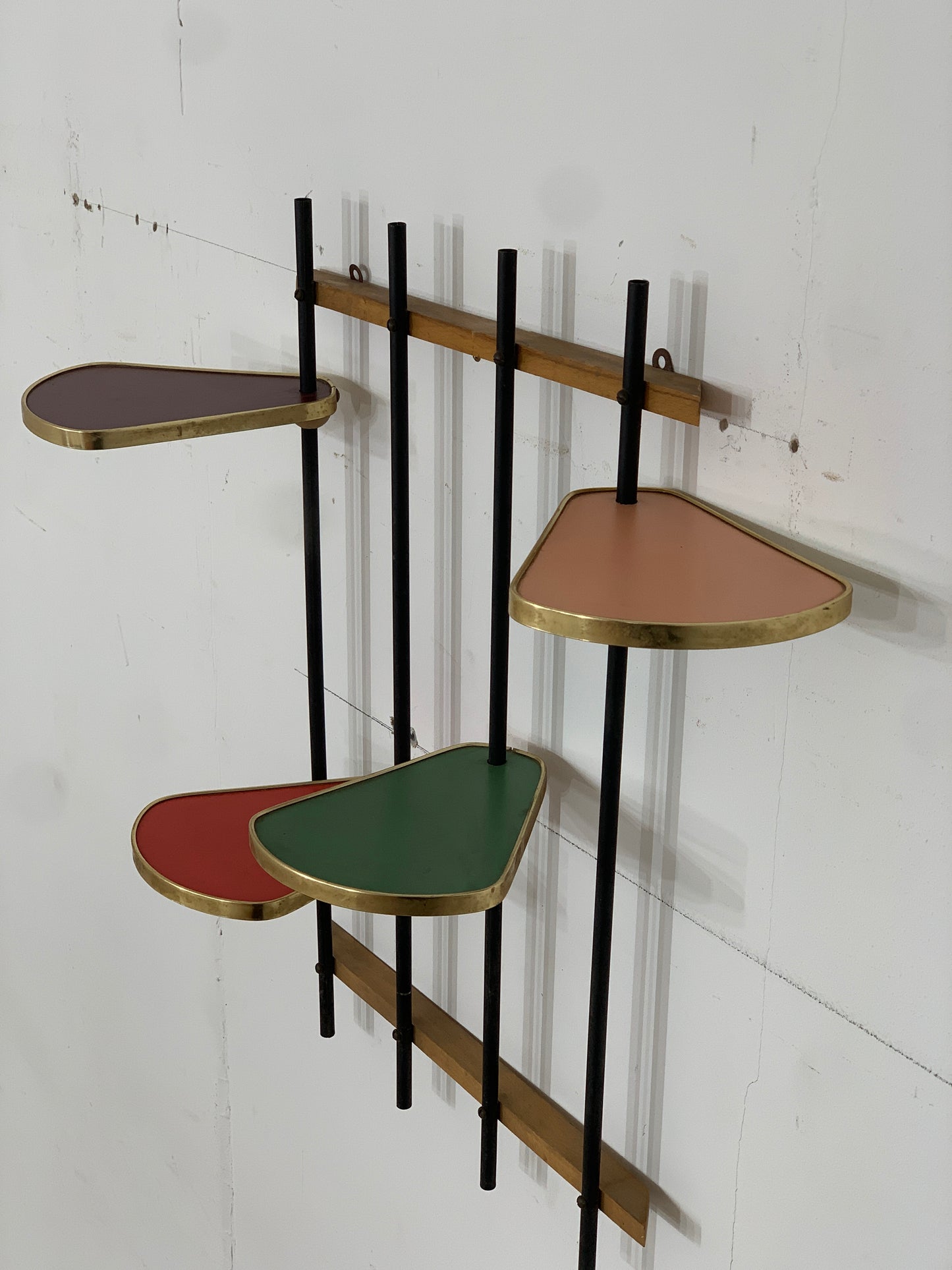 Mid Century Blumenablage Blumentisch Nierentisch Beistelltisch