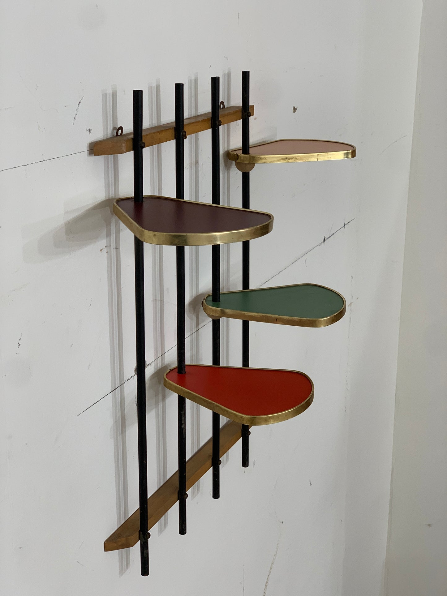 Mid Century Blumenablage Blumentisch Nierentisch Beistelltisch