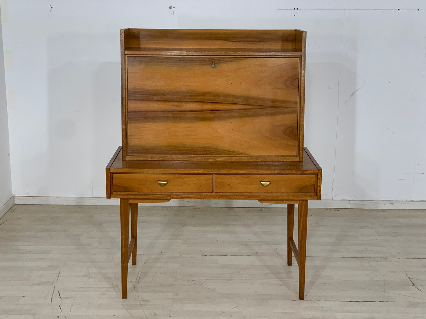 Mid Century Sekretär Schreibtisch Schreibschrank Schrank Vintage