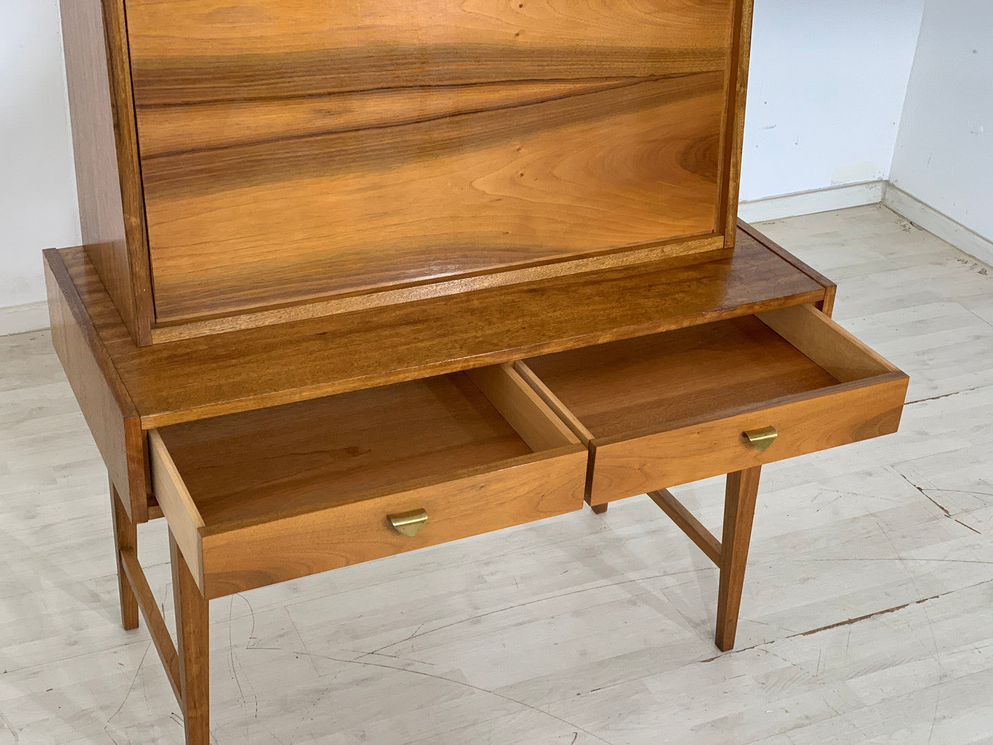 Mid Century Sekretär Schreibtisch Schreibschrank Schrank Vintage