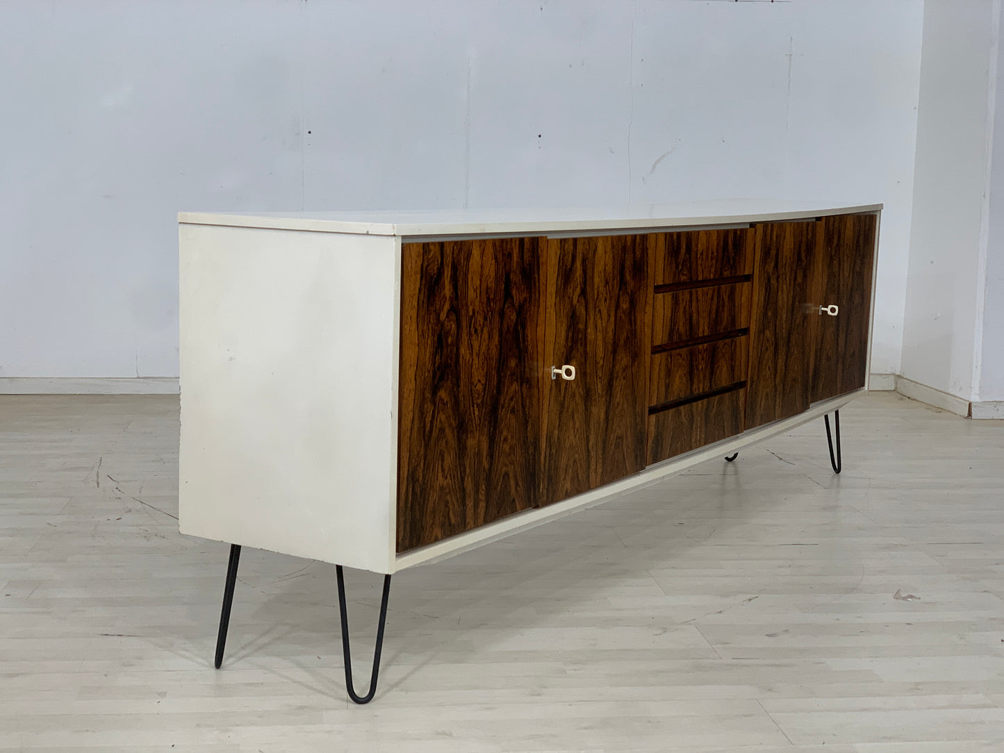 Mid Century Sideboard Anrichte Wohnzimmerschrank Kommode Vintage