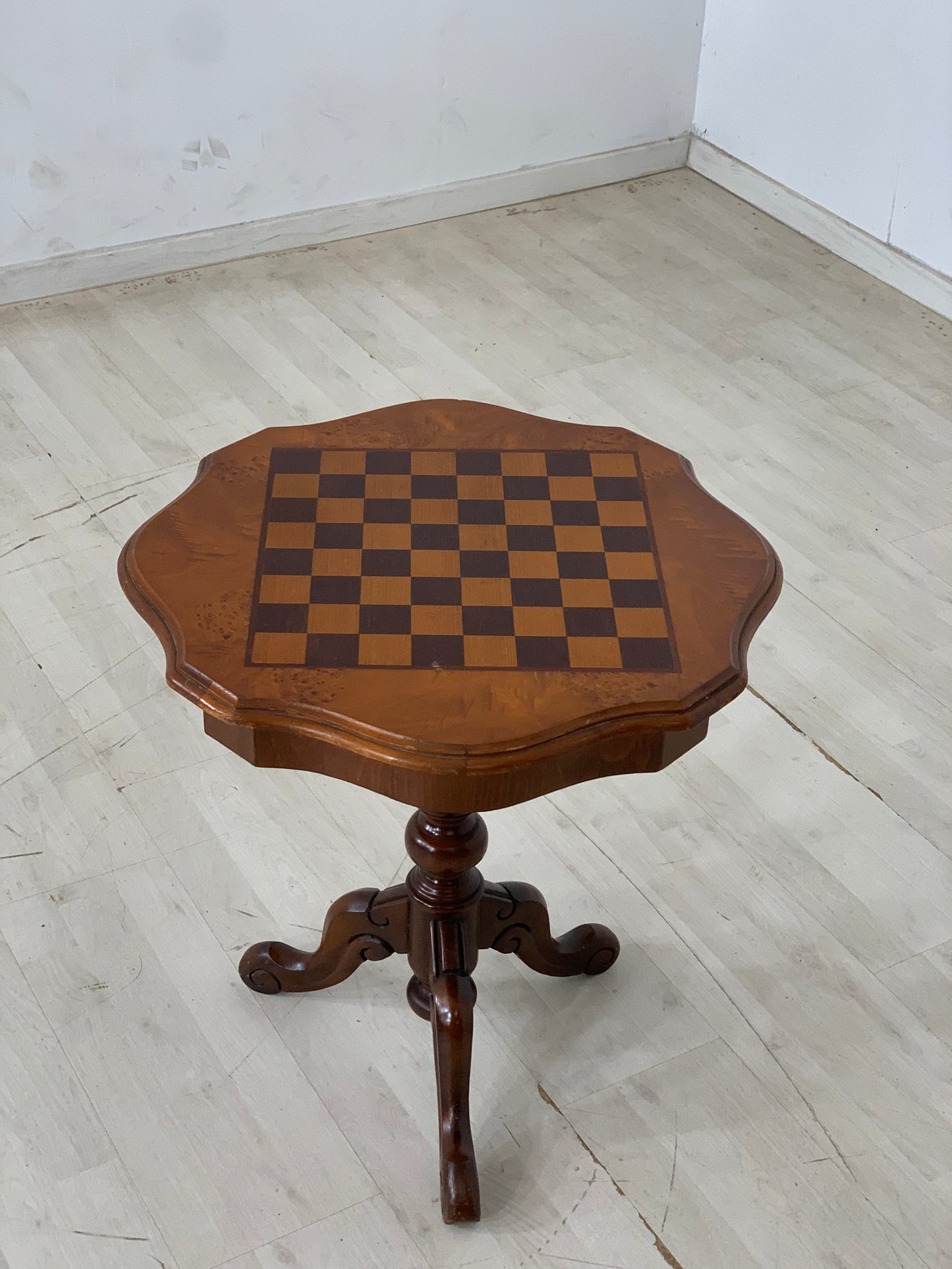 Barockstil Schachtisch Couchtisch Holz Tisch Beistelltisch Vintage