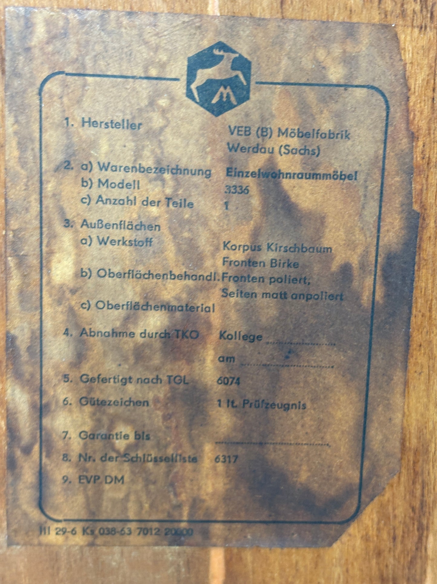 Vintage Sideboard / Kommode / Mid-Century Schrank – 60er Jahre