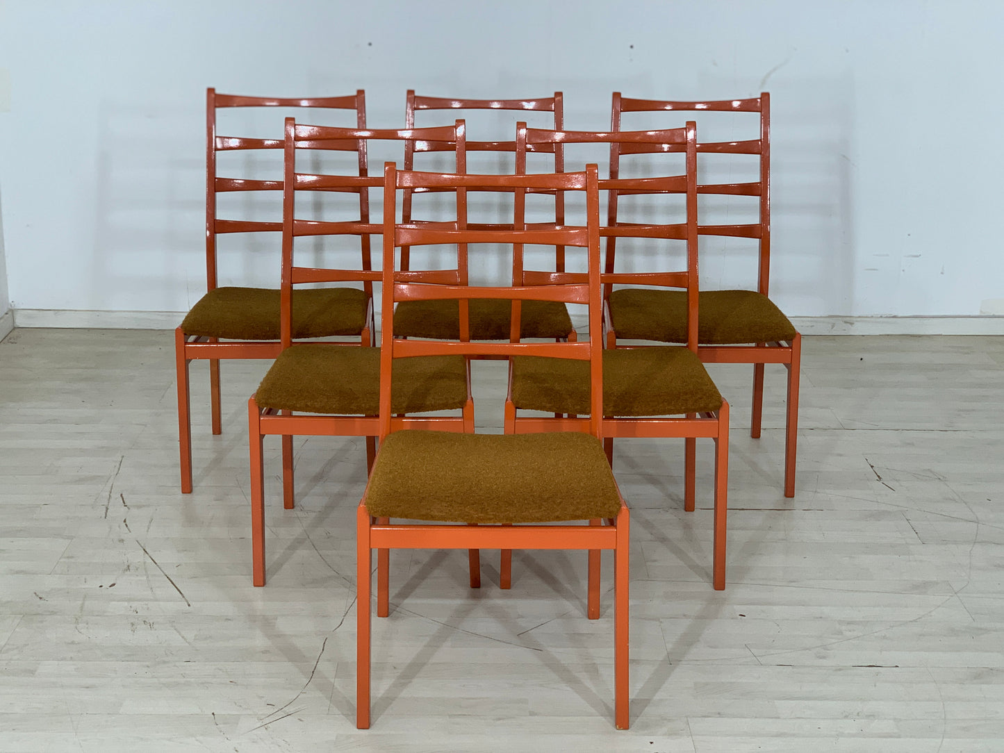 6x Mid Century Stühle Esszimmerstühle Stuhl Esszimmerstuhl Vintage