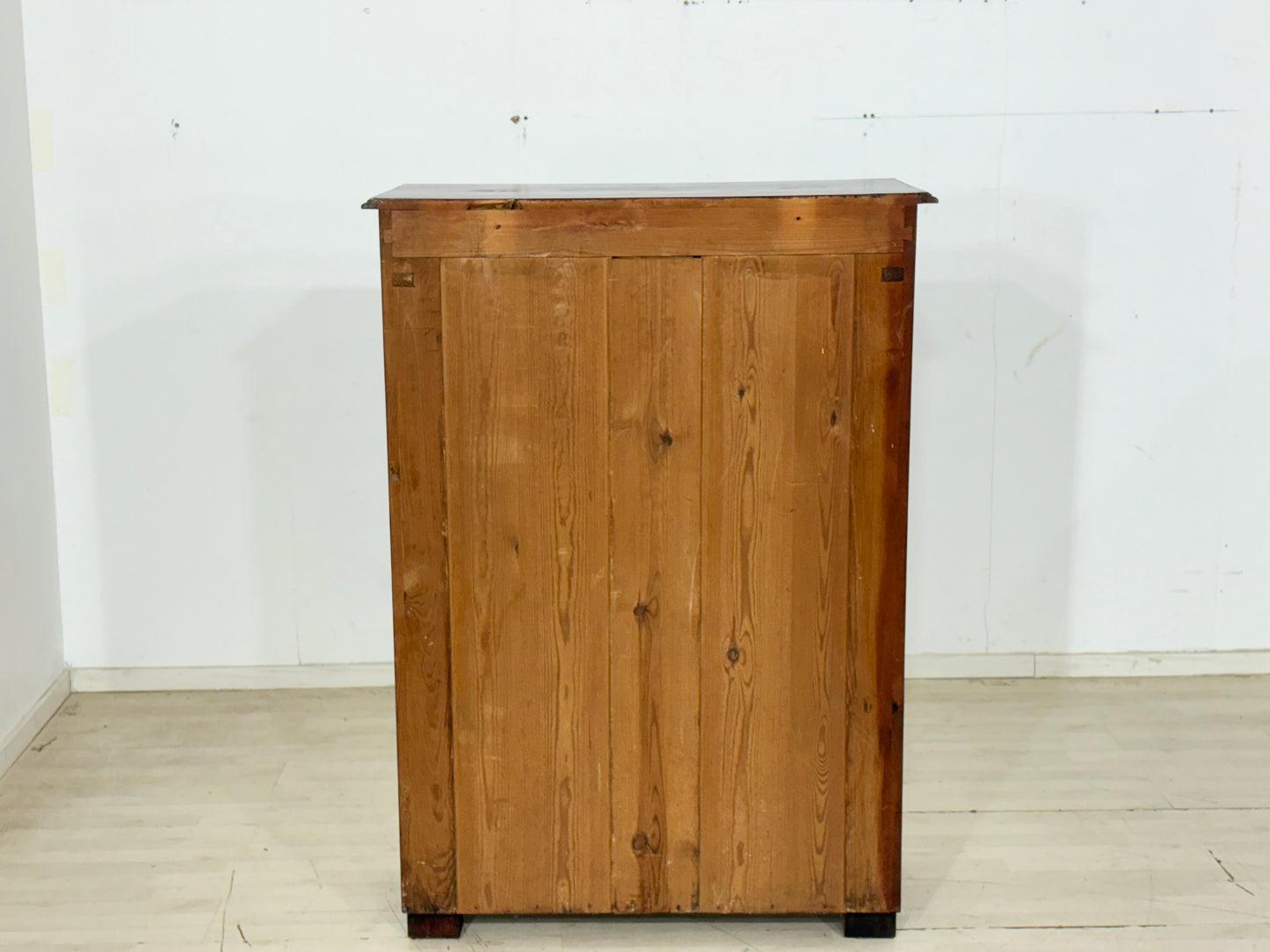 Sehr schönes Antikes Gründerzeit Vertiko Kommode um 1900 – Edles Nussbaumfurnier & Messingbeschläge
