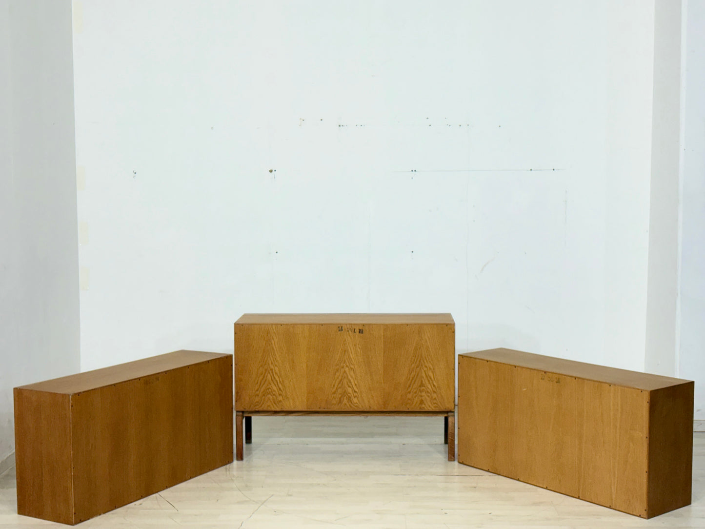 Vintage Klassiker: IKEA MTP Fächerschrank / Regal / Highboard / Sideboard – Eiche – Design Marianne Richter