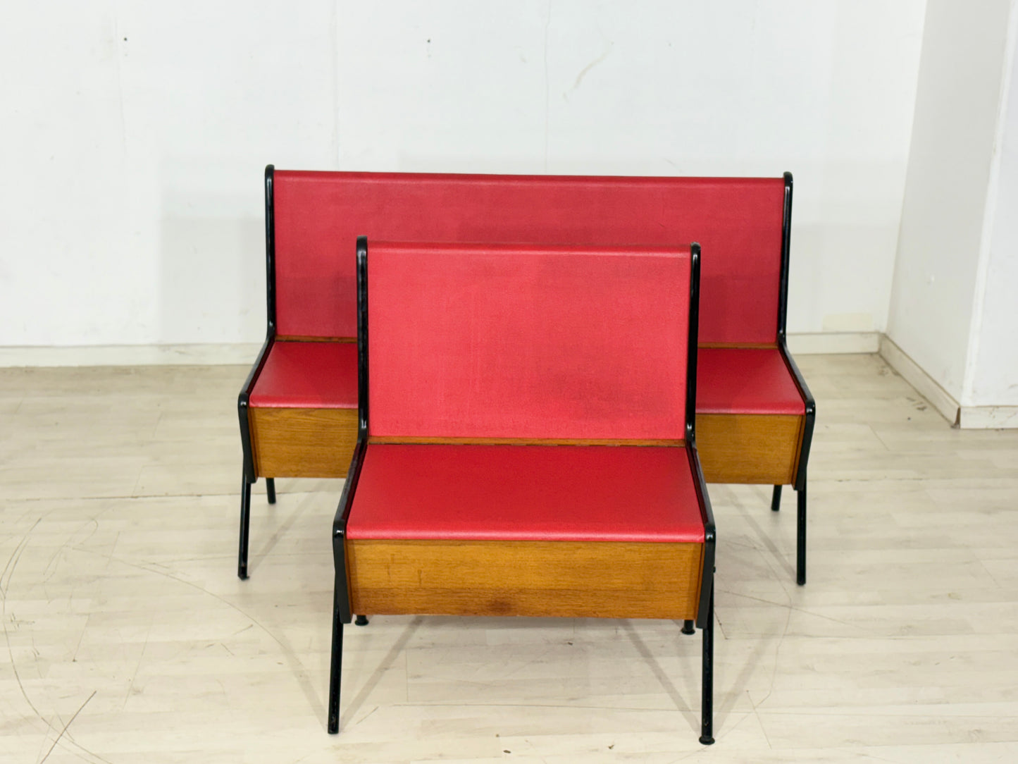 Vintage Design Sitzbank – Mid Century Essbank Industrial-Look