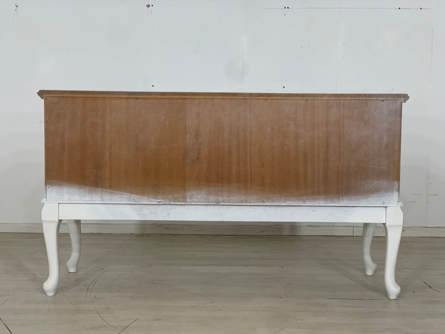 Weißes Chippendale Sideboard Schrank Kommode Vintage