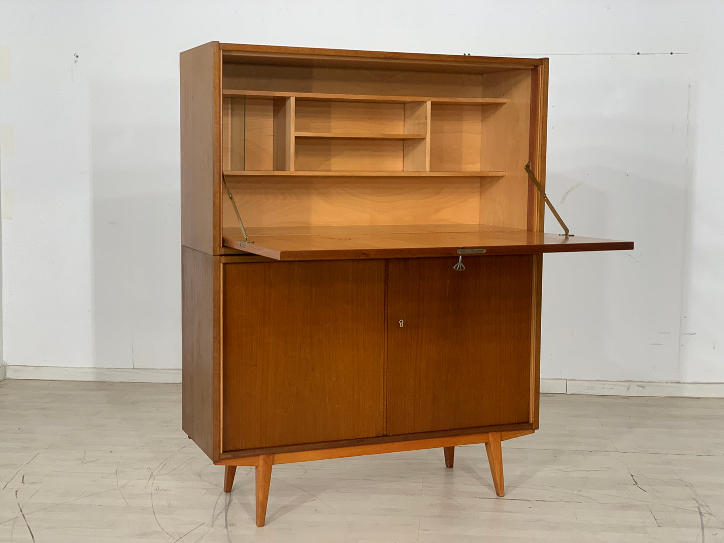 Mid Century Sekretär kommode Schreibschrank Vintage