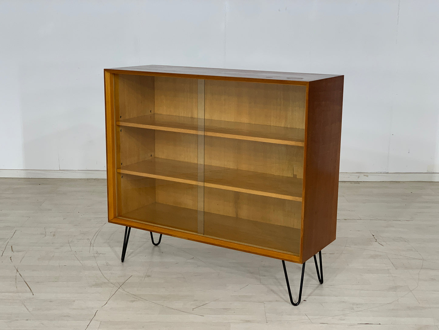 Mid Century Kommode Vitrine Schrank Flurschrank Vintage