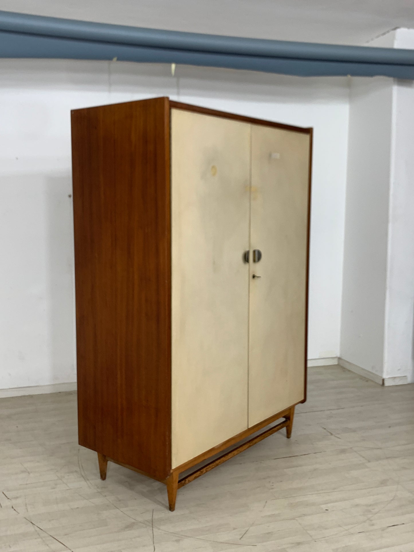 Mid Century Kleiderschrank Schrank Wardrobe Vintage