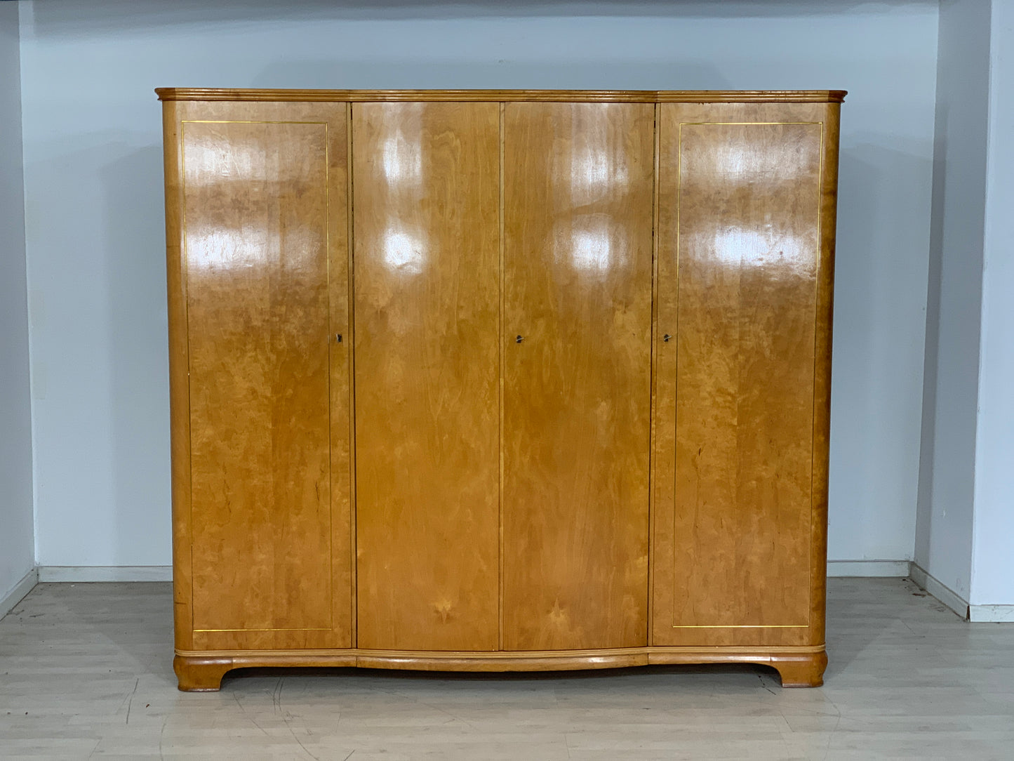 MID CENTURY KLEIDERSCHRANK SCHRANK WÄSCHESCHRANK VINTAGE WARDROBE