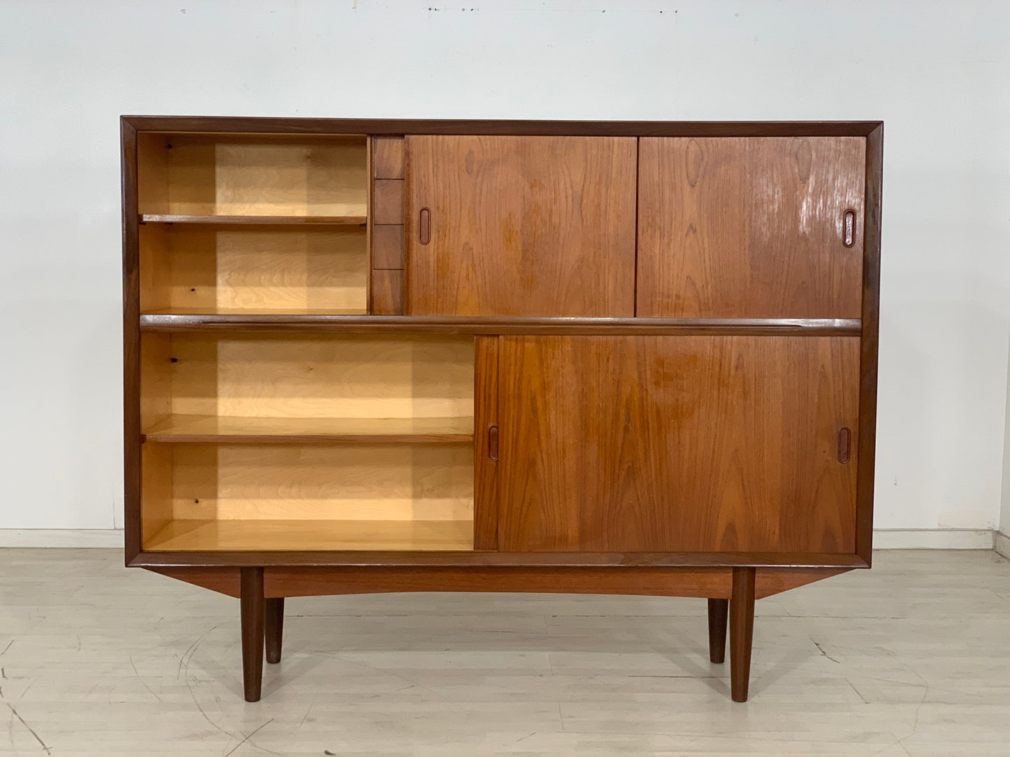 Danish Teak Highboard Schrank Wohnzimmerschrank Vintage