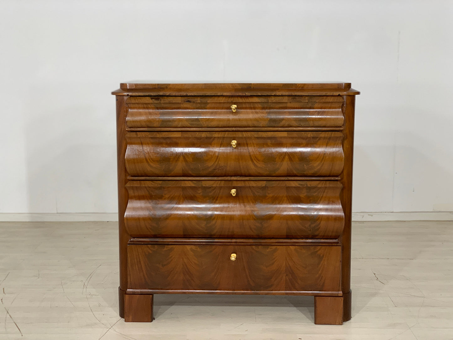 Mahagoni Schrank Kommode Fächerschrank um 1900