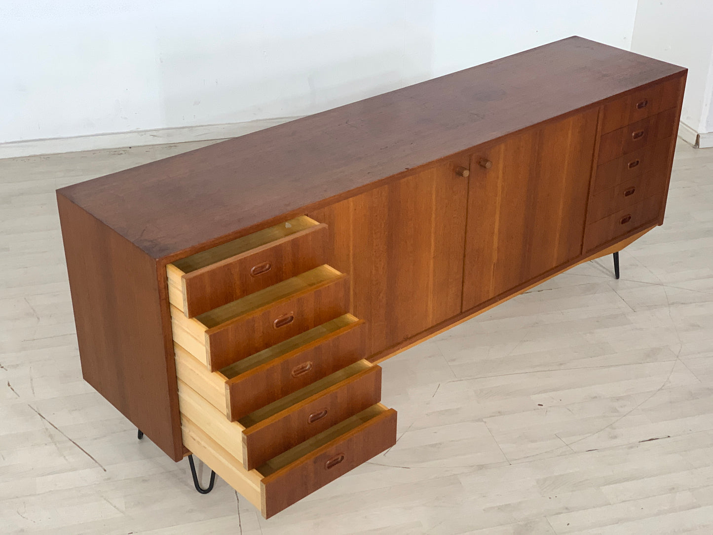 Danish Teak Sideboard Schrank Kommode Vintage