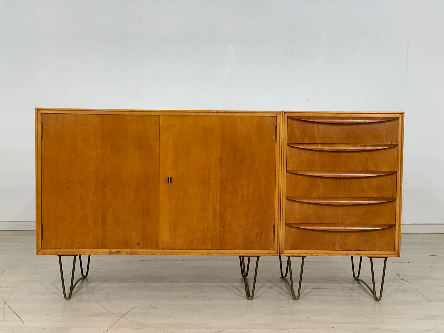 Mid Century Sideboard Schrank Kommode Vintage