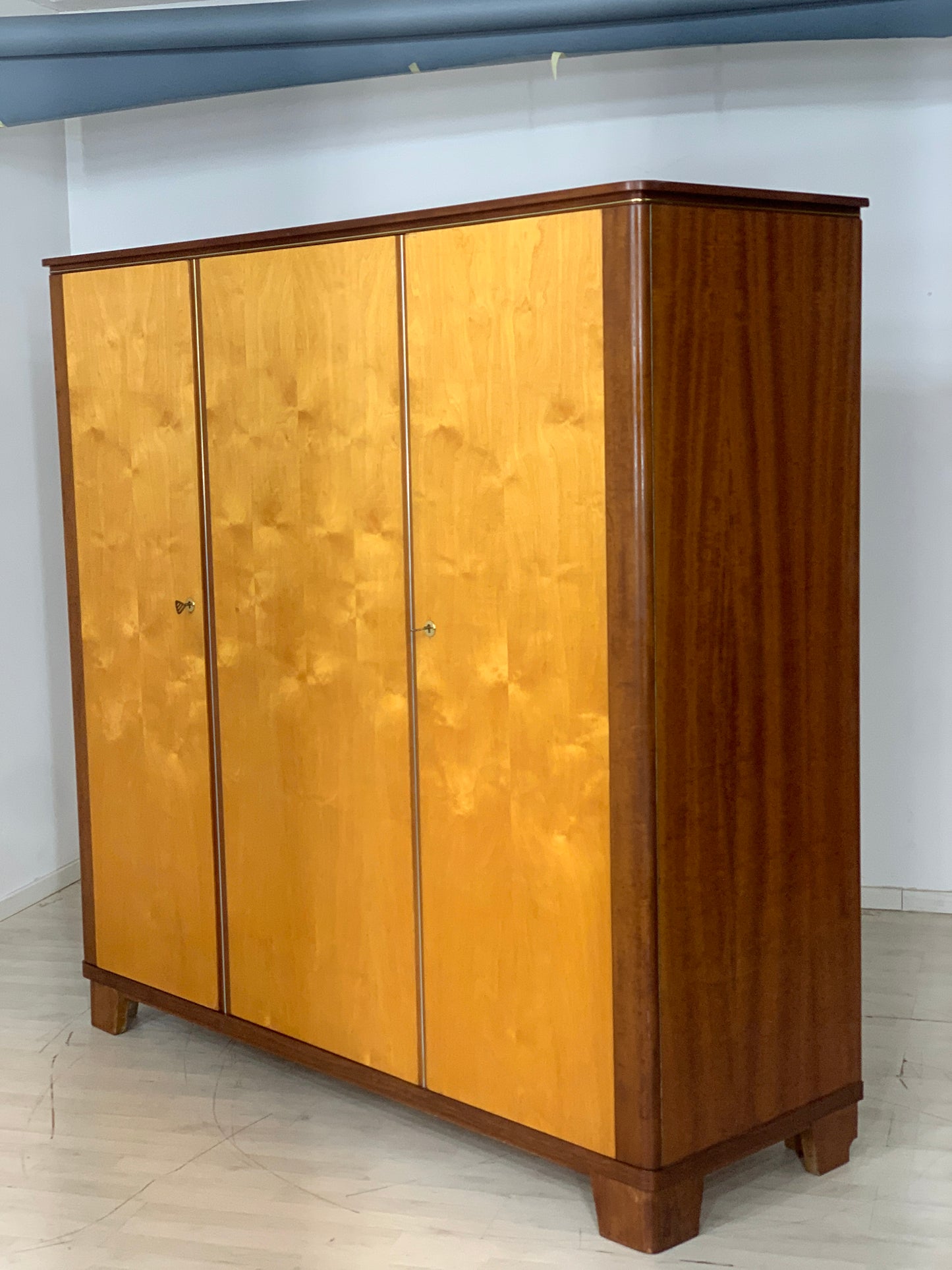 Mid Century Kleiderschrank Schrank Wardrobe Vintage