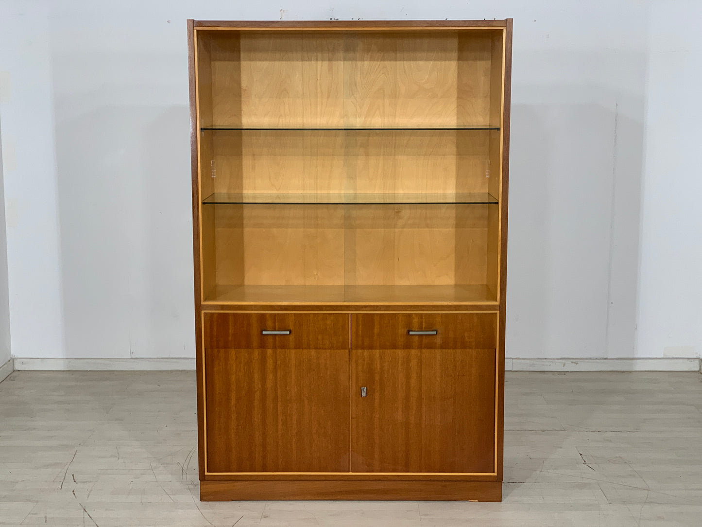 Mid Century Highboard Schrank Vitrine Vintage