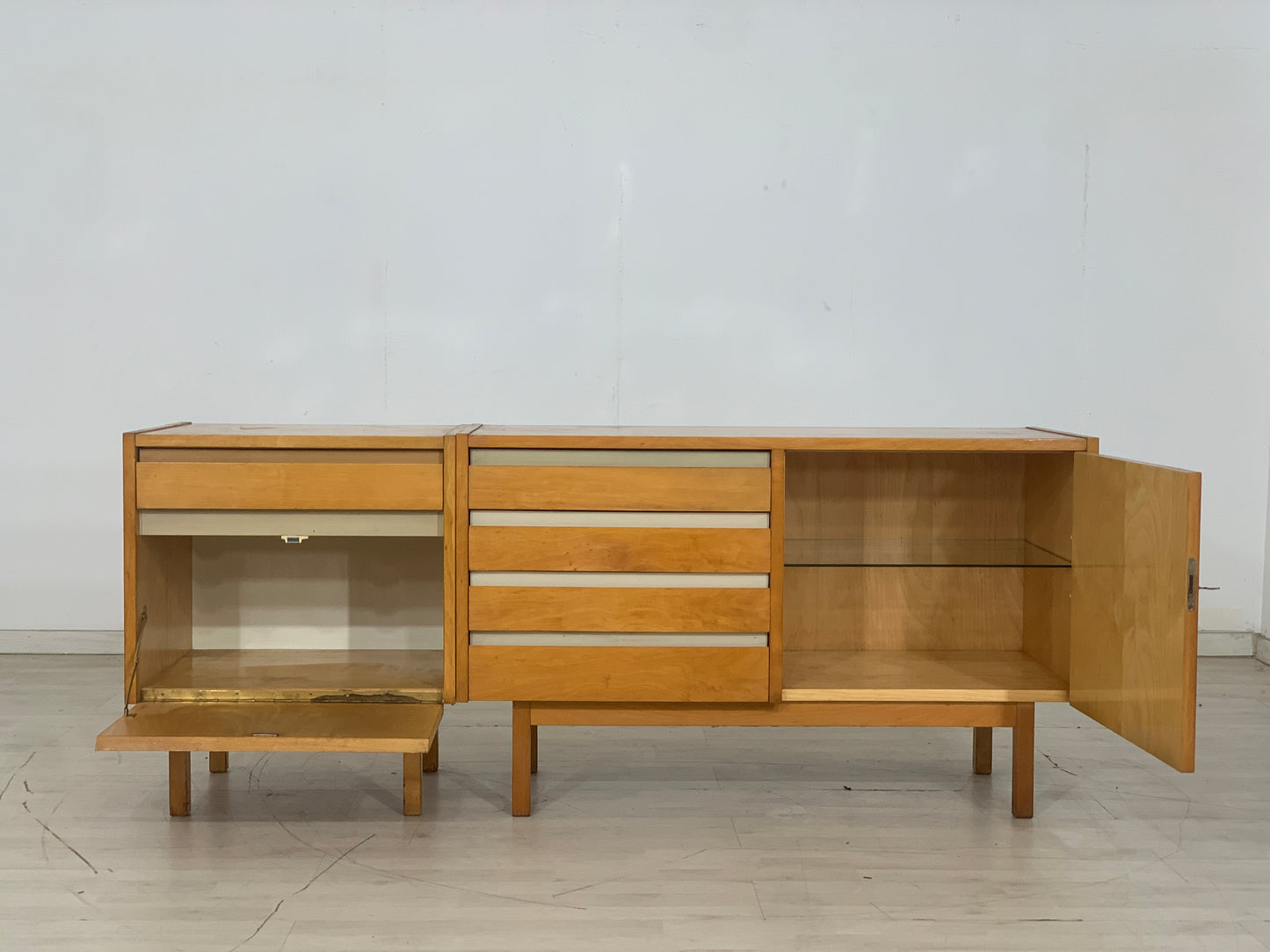 Mid Century Sideboard Schrank Kommode Vintage