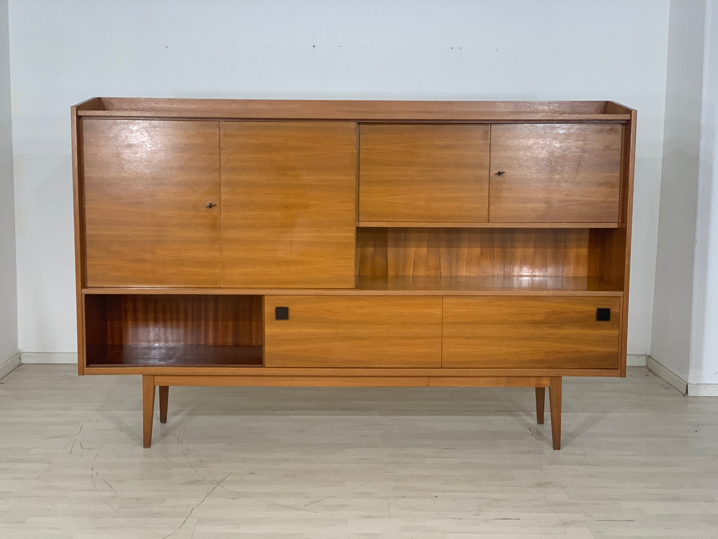 60er Jahre Schrank Highboard Wohnzimmerschrank Vintage