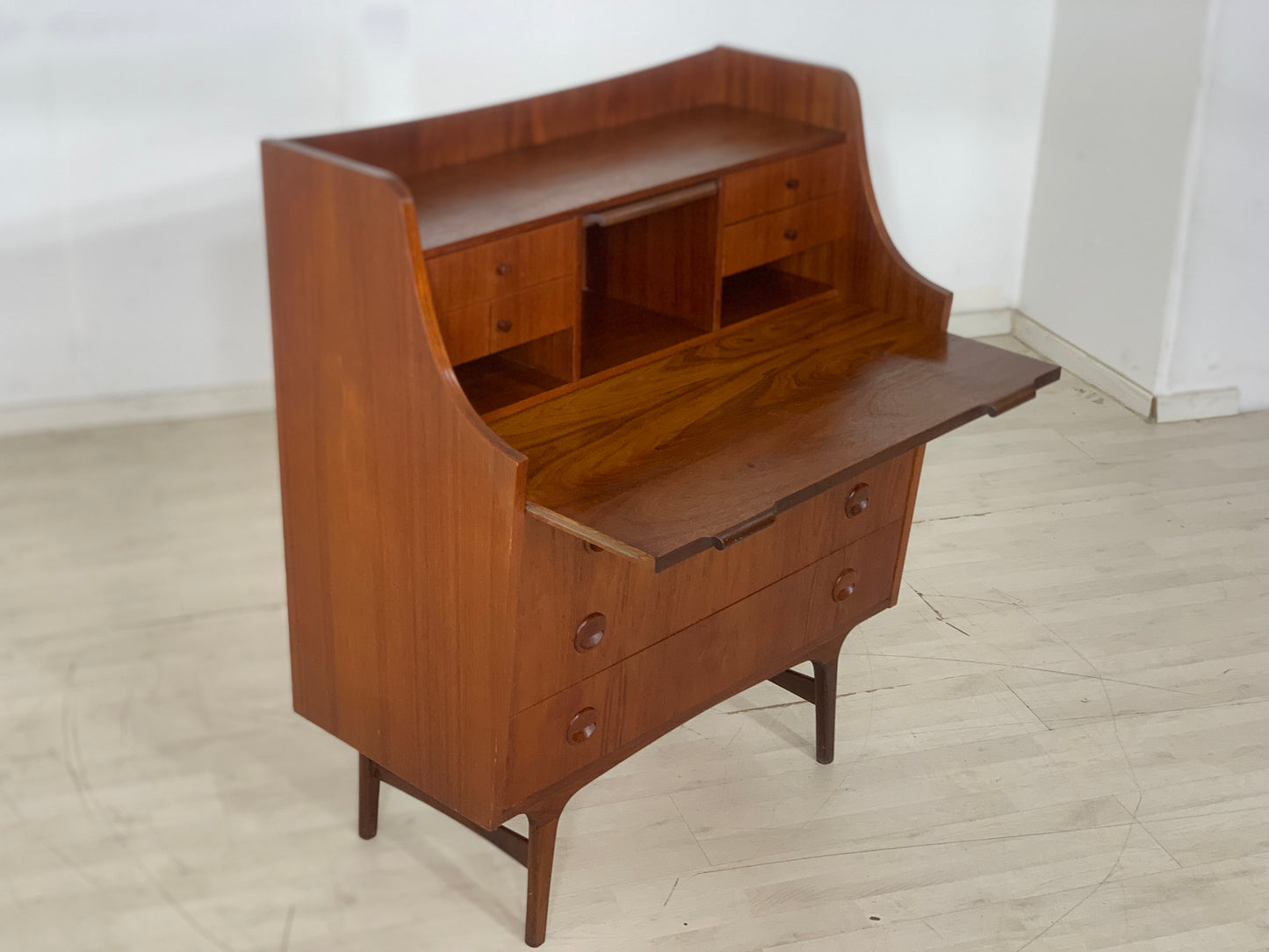 Danish Teak Sekretär Kommode Schrank Vintage