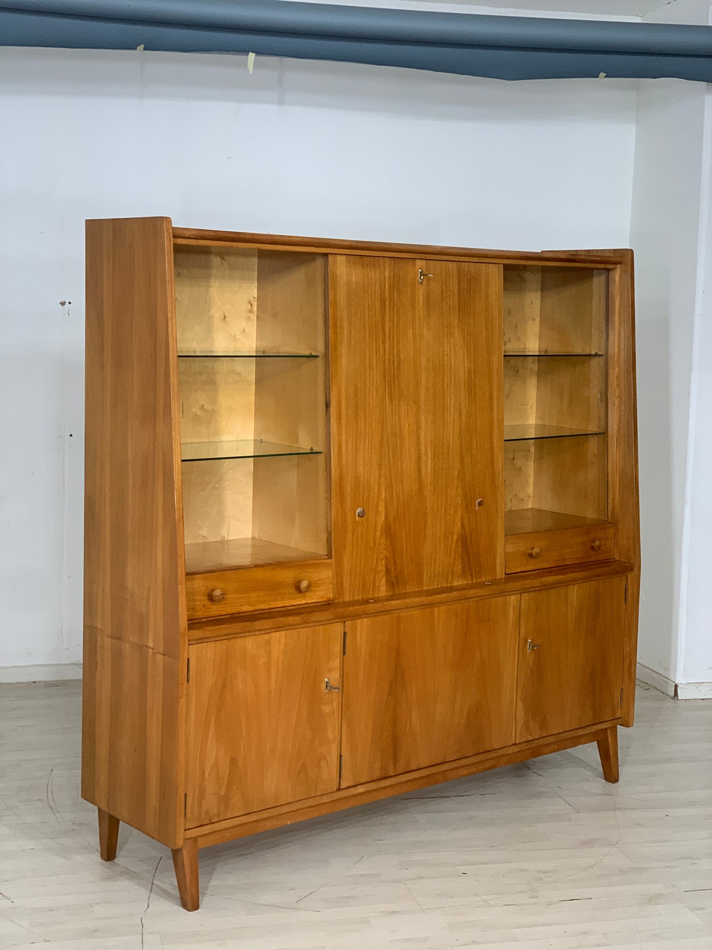 Mid Century Highboard Schrank Wohnzimmerschrank Vintage