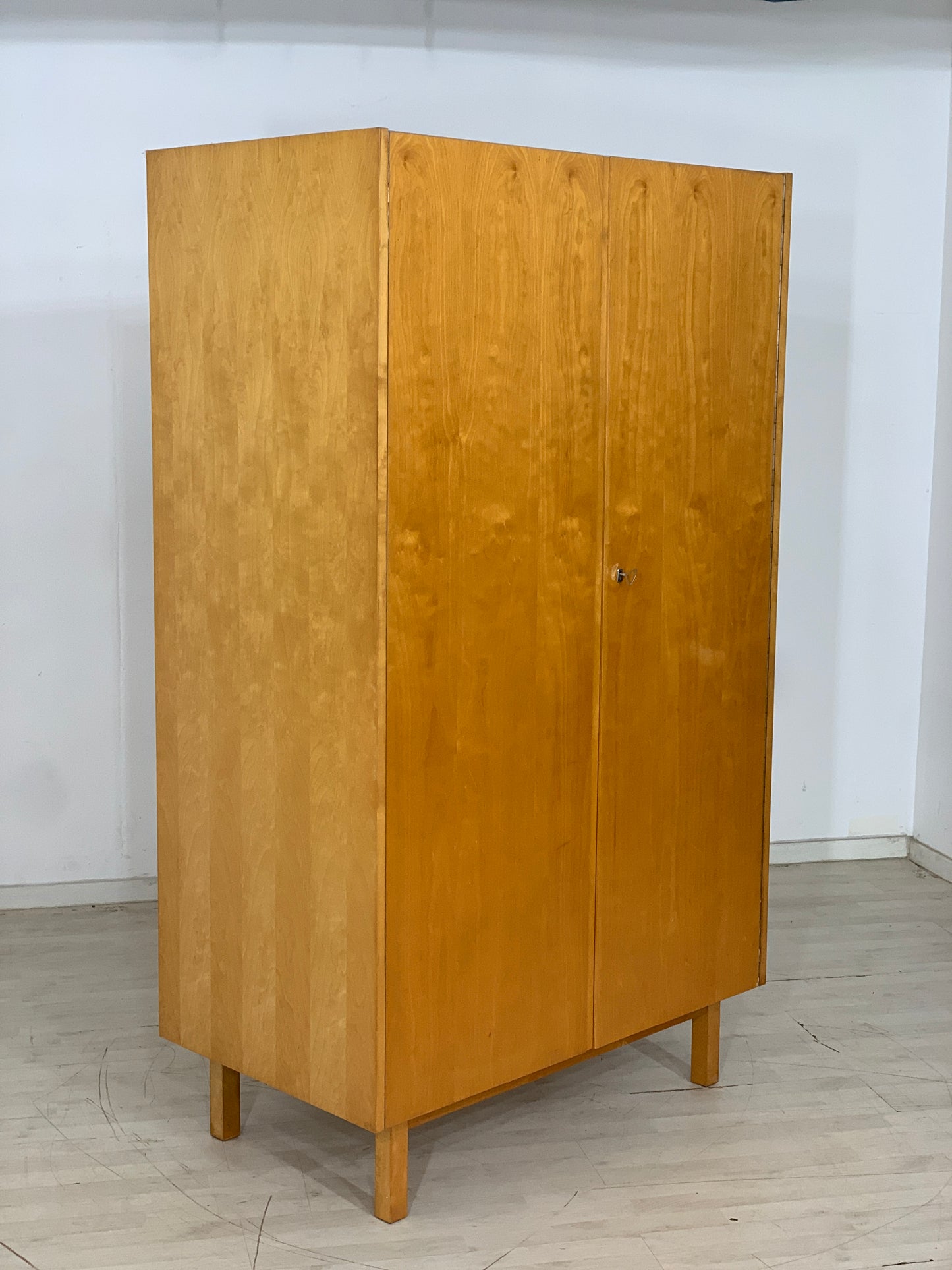 Mid Century Kleiderschrank Schrank Wardrobe Vintage