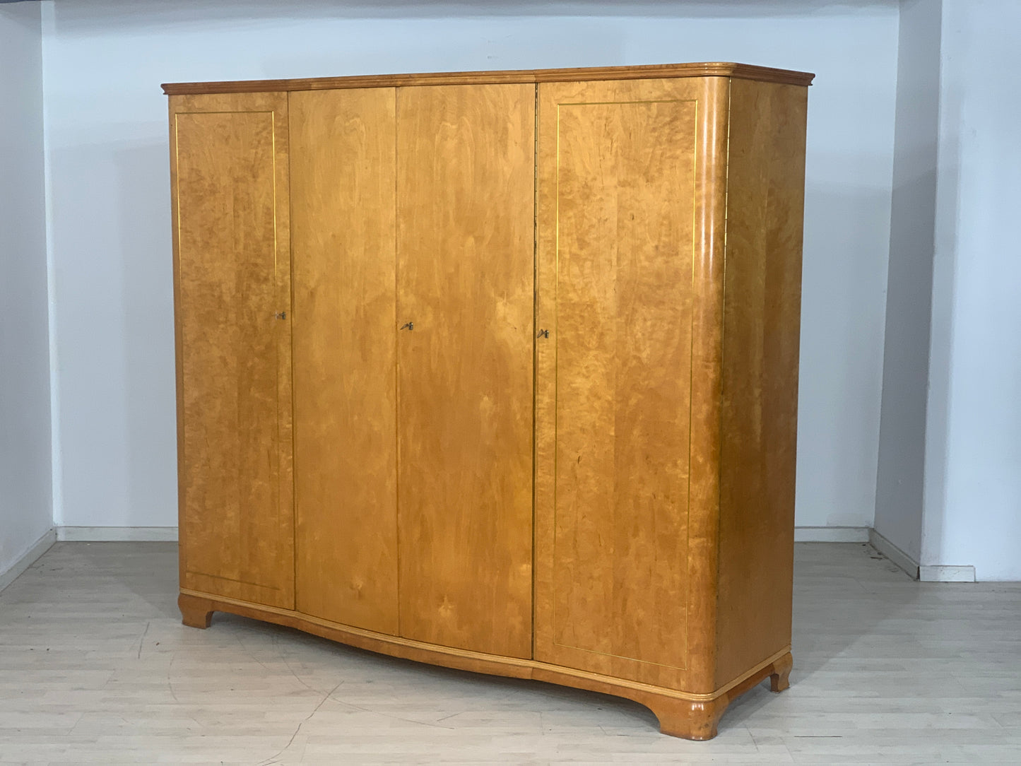 MID CENTURY KLEIDERSCHRANK SCHRANK WÄSCHESCHRANK VINTAGE WARDROBE