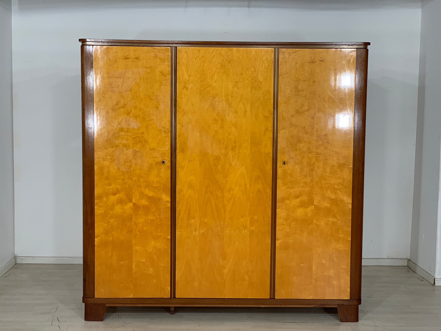 Mid Century Kleiderschrank Schrank Wardrobe Vintage