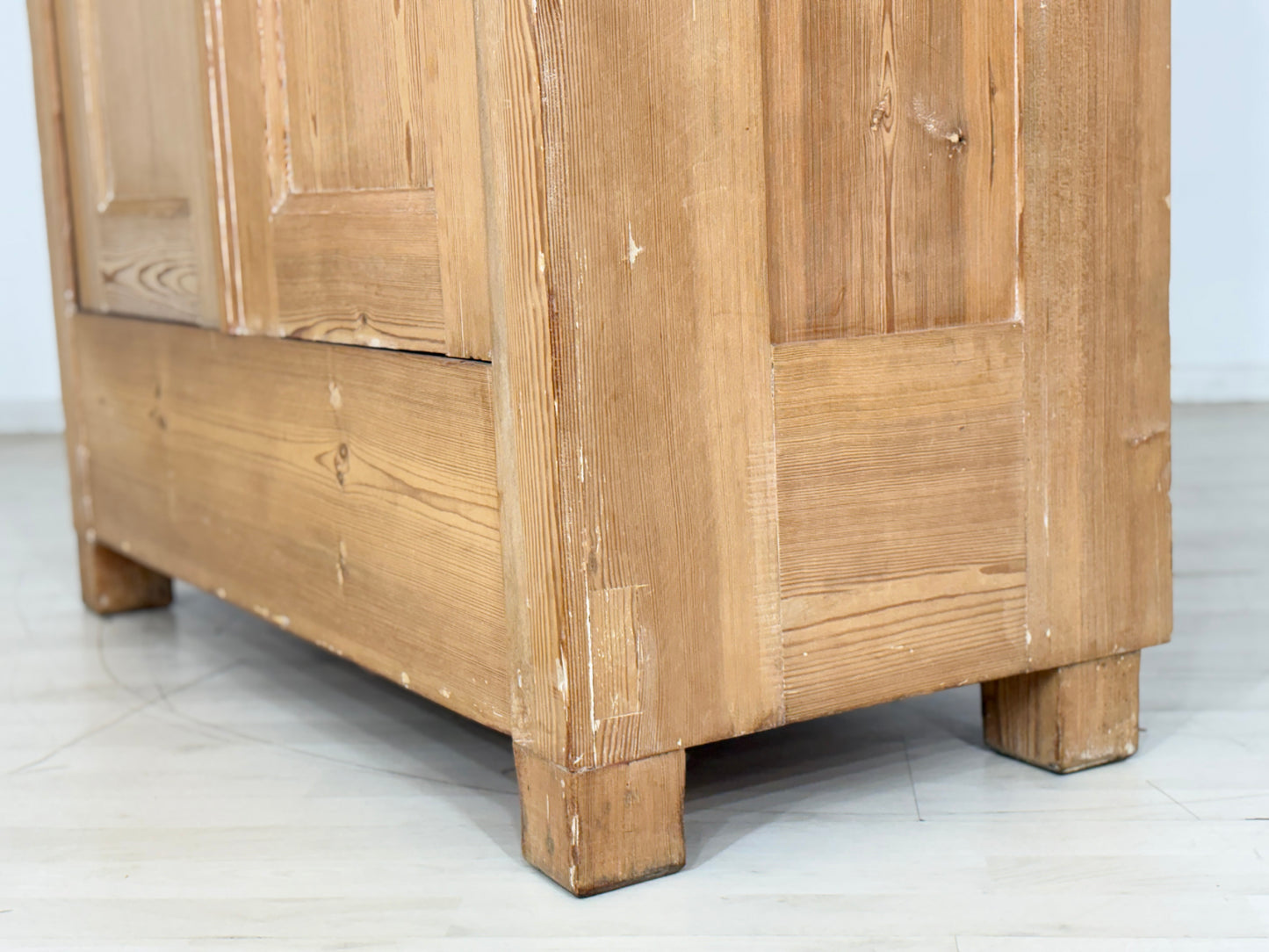 Gründerzeit Holz Schrank Kleiderschrank Wäscheschrank um 1900