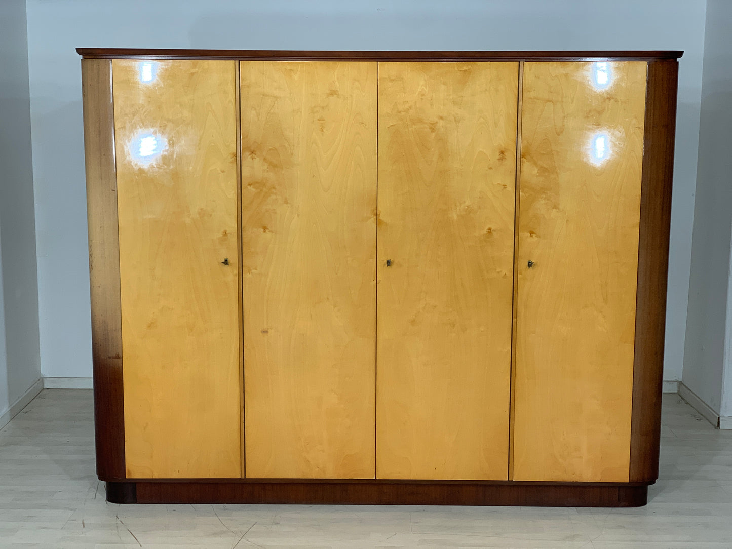 Mid Century Kleiderschrank Schrank Wardrobe Vintage