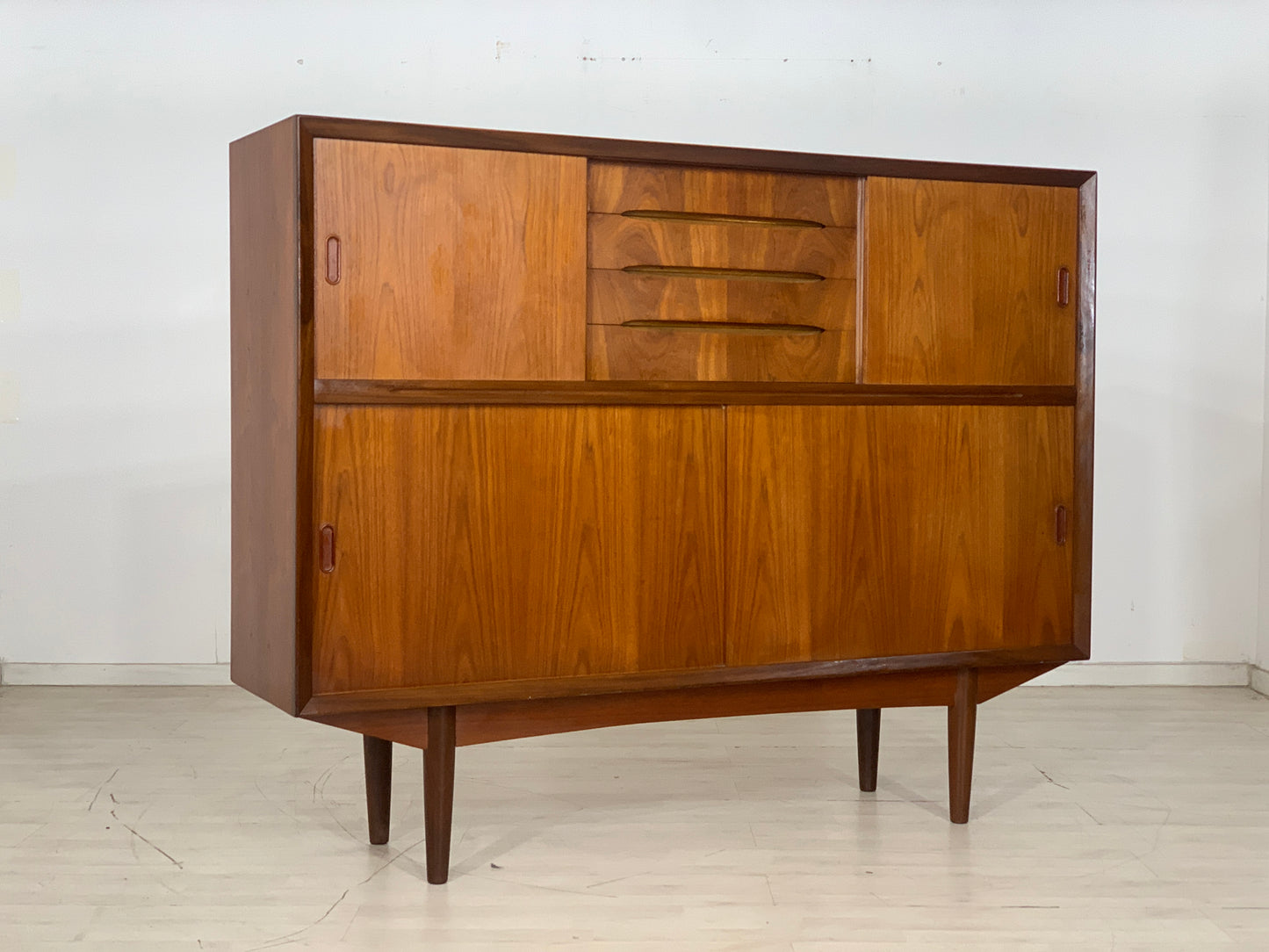 Danish Teak Highboard Schrank Wohnzimmerschrank Vintage