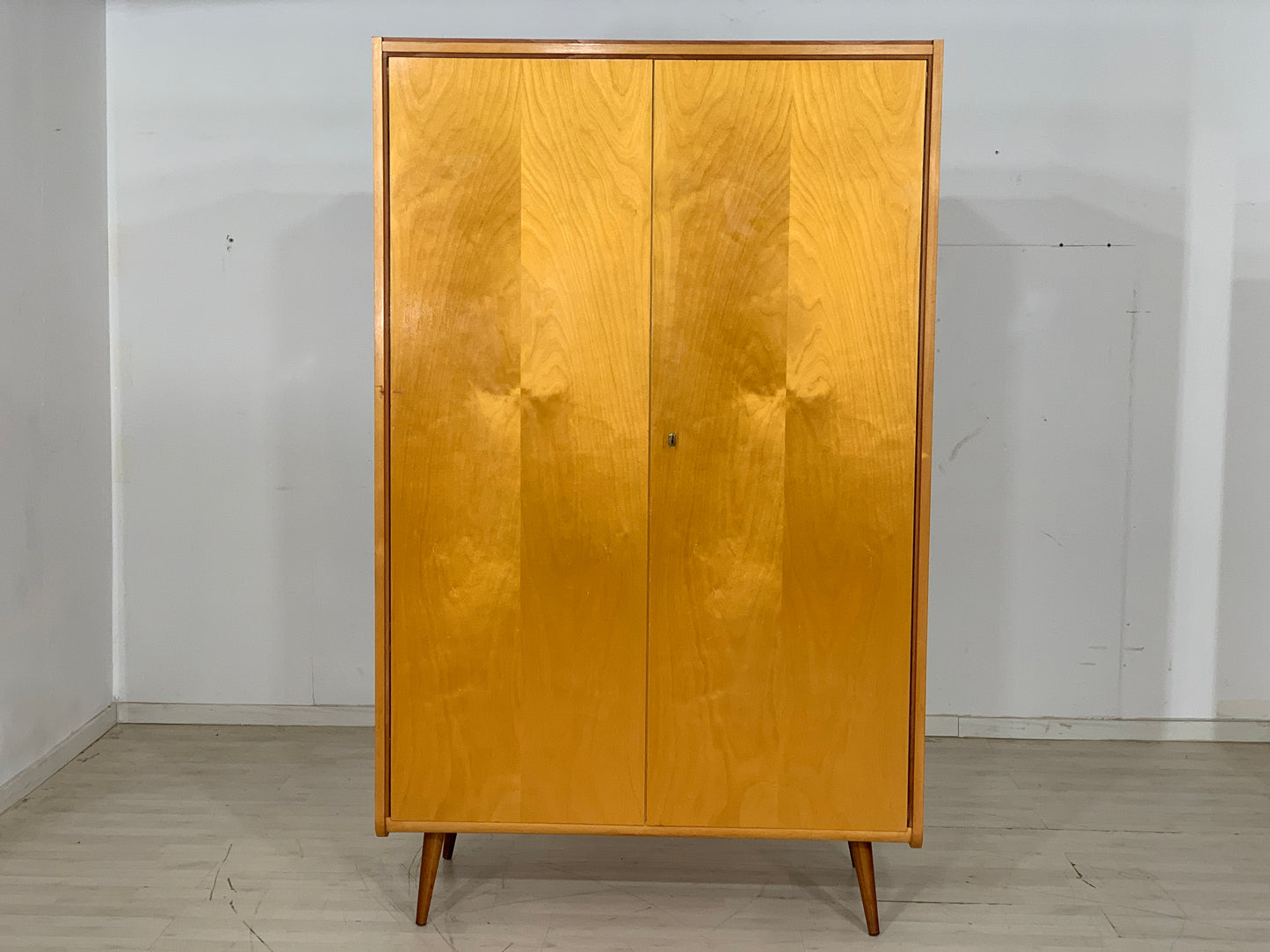 Mid Century Kleiderschrank Schrank Wardrobe Vintage