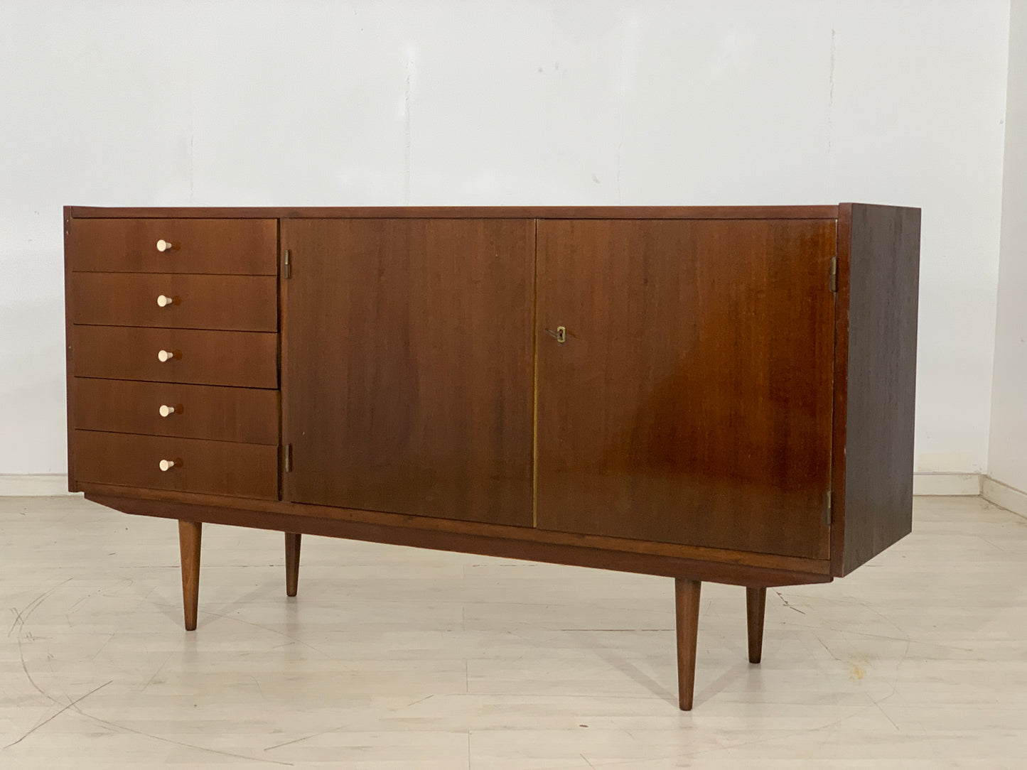 Mid Century Sideboard Schrank Kommode Vintage