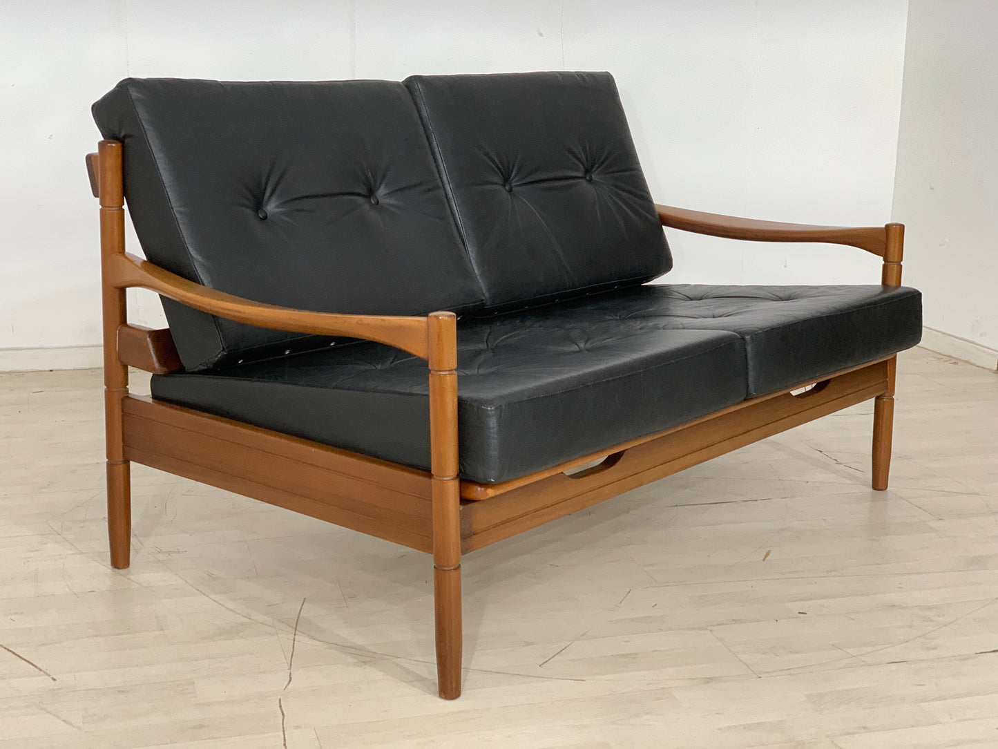 Danish Teak Sofa Couch Daybed Vintage