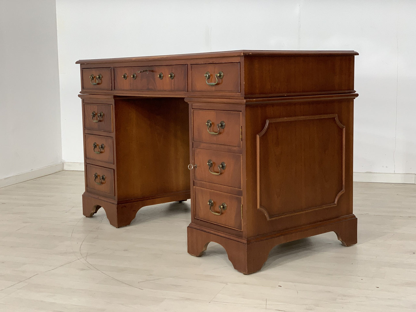 BUREAU DE STYLE COLONIAL ANGLAIS TABLE DE BUREAU TABLE DE TRAVAIL TABLE BUREAU VINTAGE