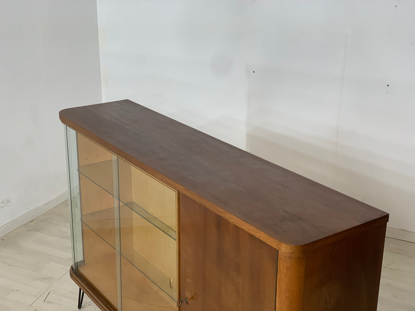 Mid Century Highboard Schrank Buffet Vitrine Vintage