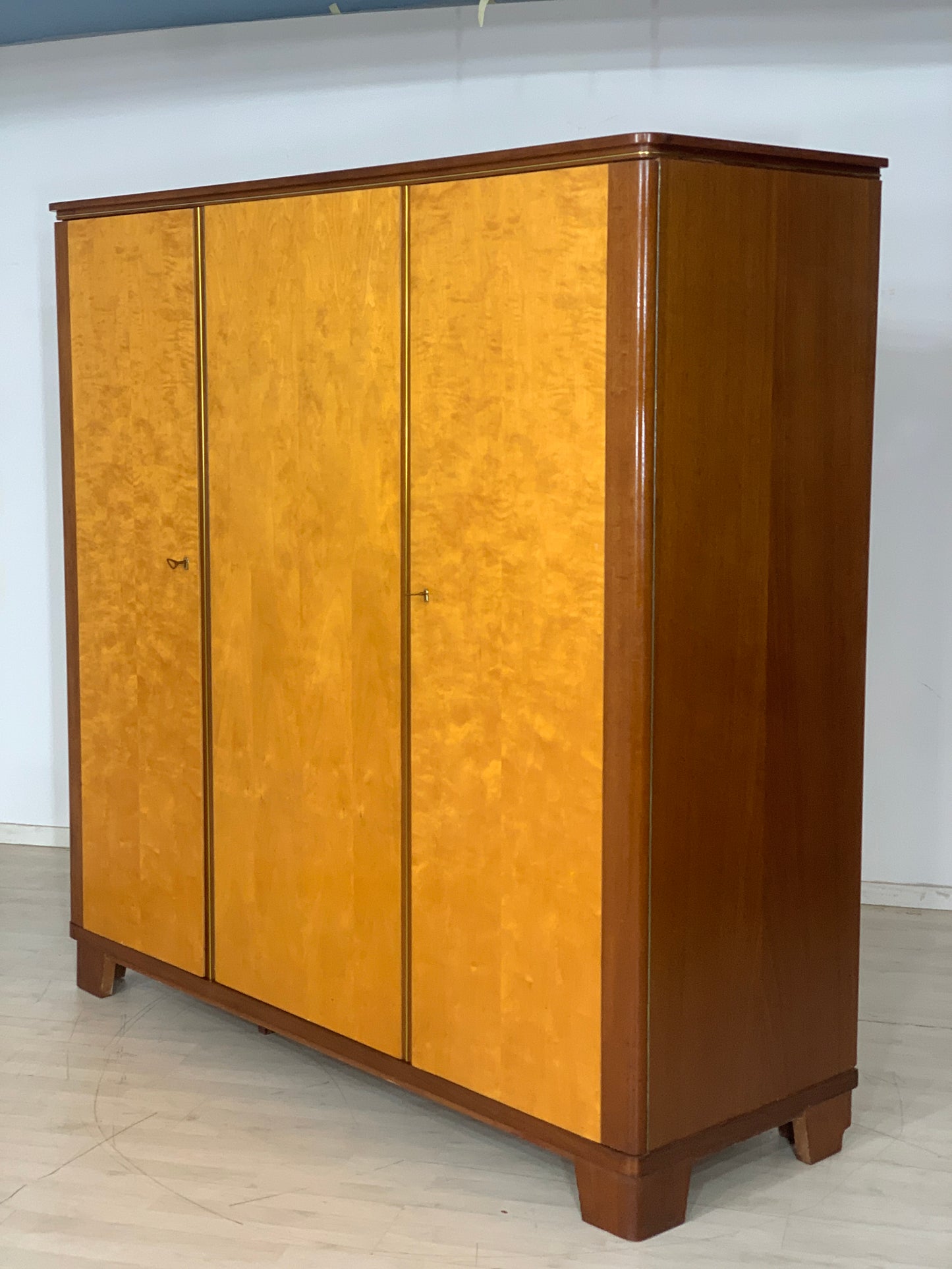 Mid Century Kleiderschrank Schrank Wardrobe Vintage