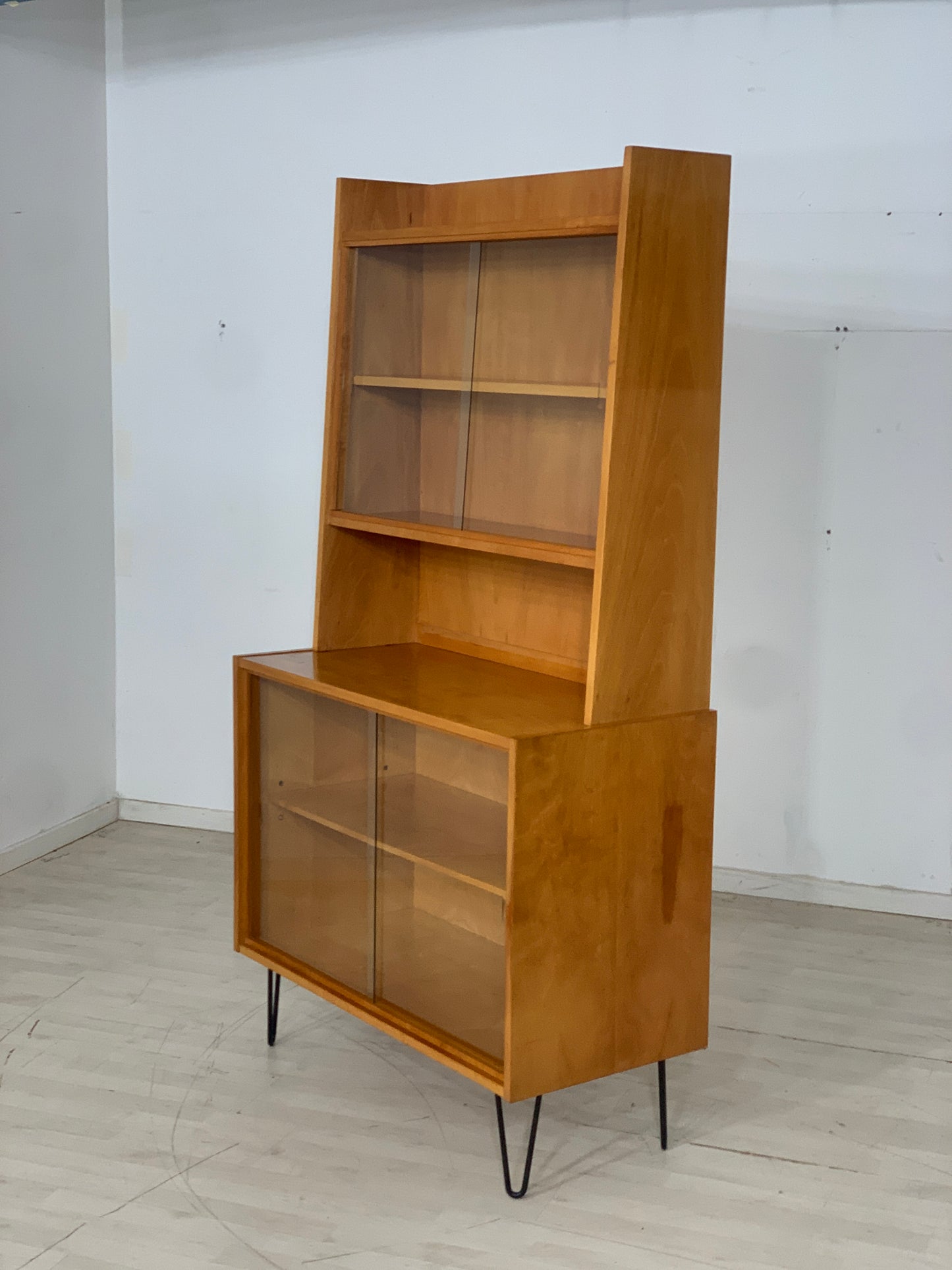 Mid Century Highboard Schrank Vitrine Vintage