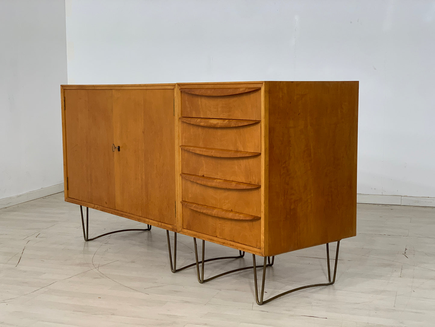 Mid Century Sideboard Schrank Kommode Vintage