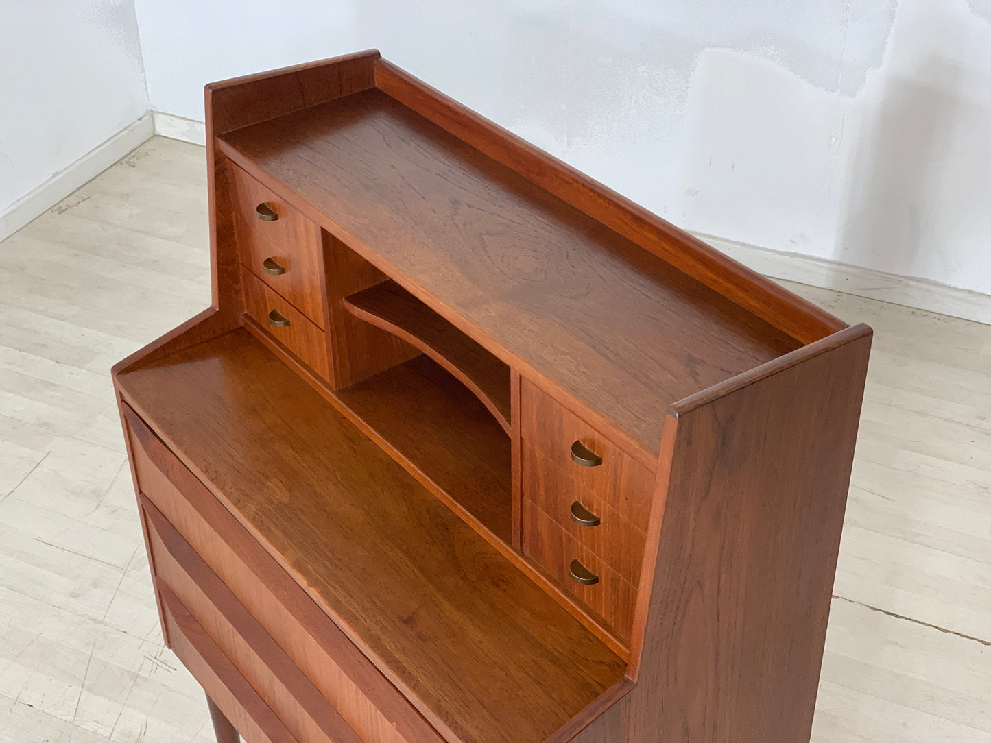 Danish Teak Sekretär Büroschrank Kommode Schrank Vintage