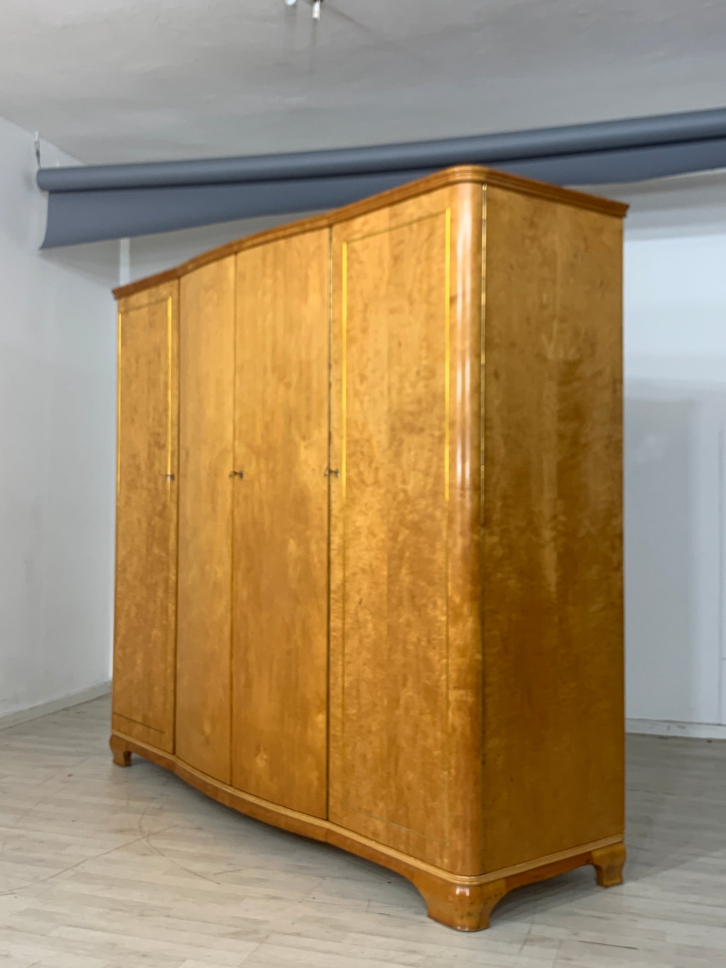 MID CENTURY KLEIDERSCHRANK SCHRANK WÄSCHESCHRANK VINTAGE WARDROBE