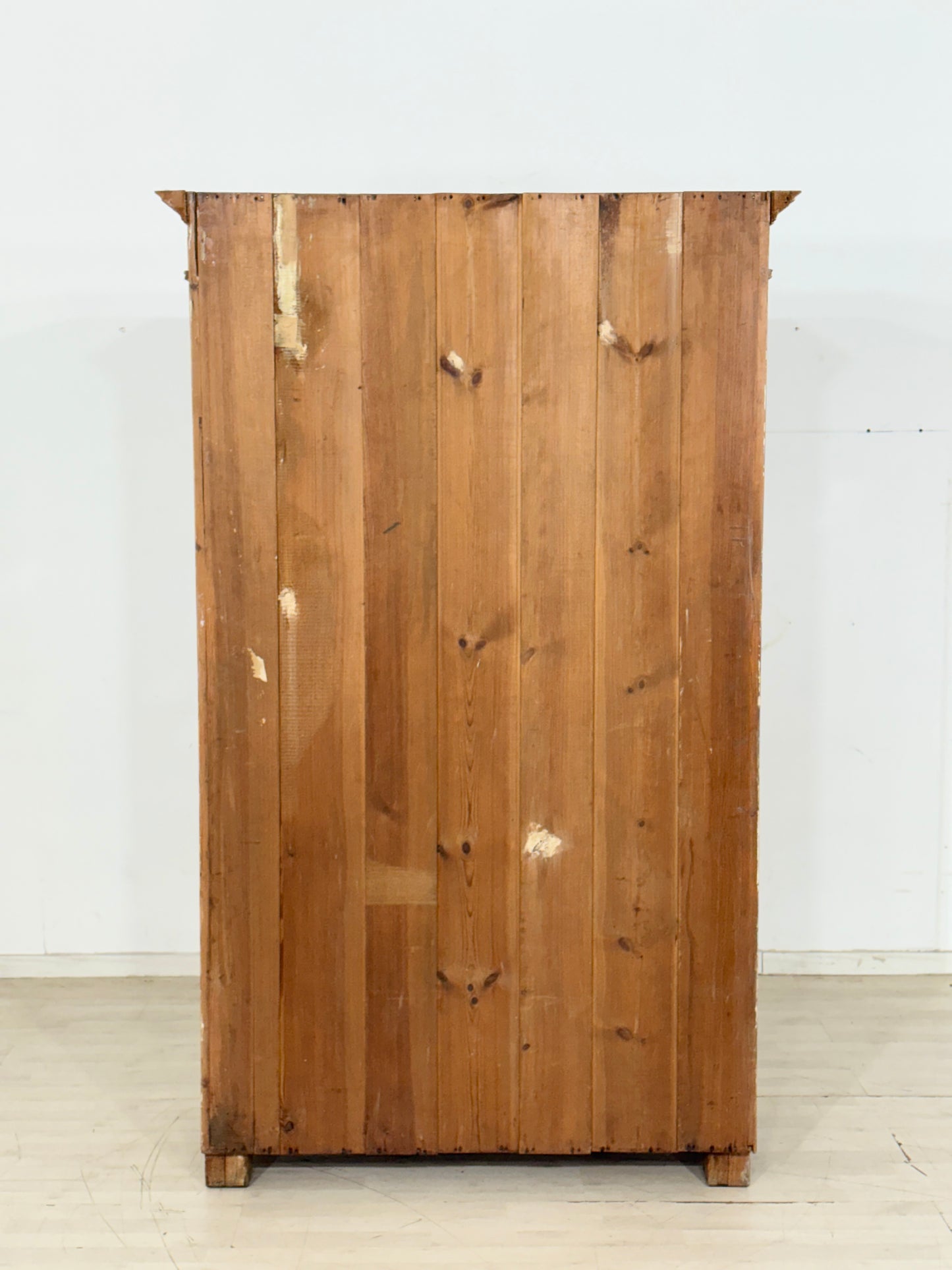 Gründerzeit Holz Schrank Kleiderschrank Wäscheschrank um 1900