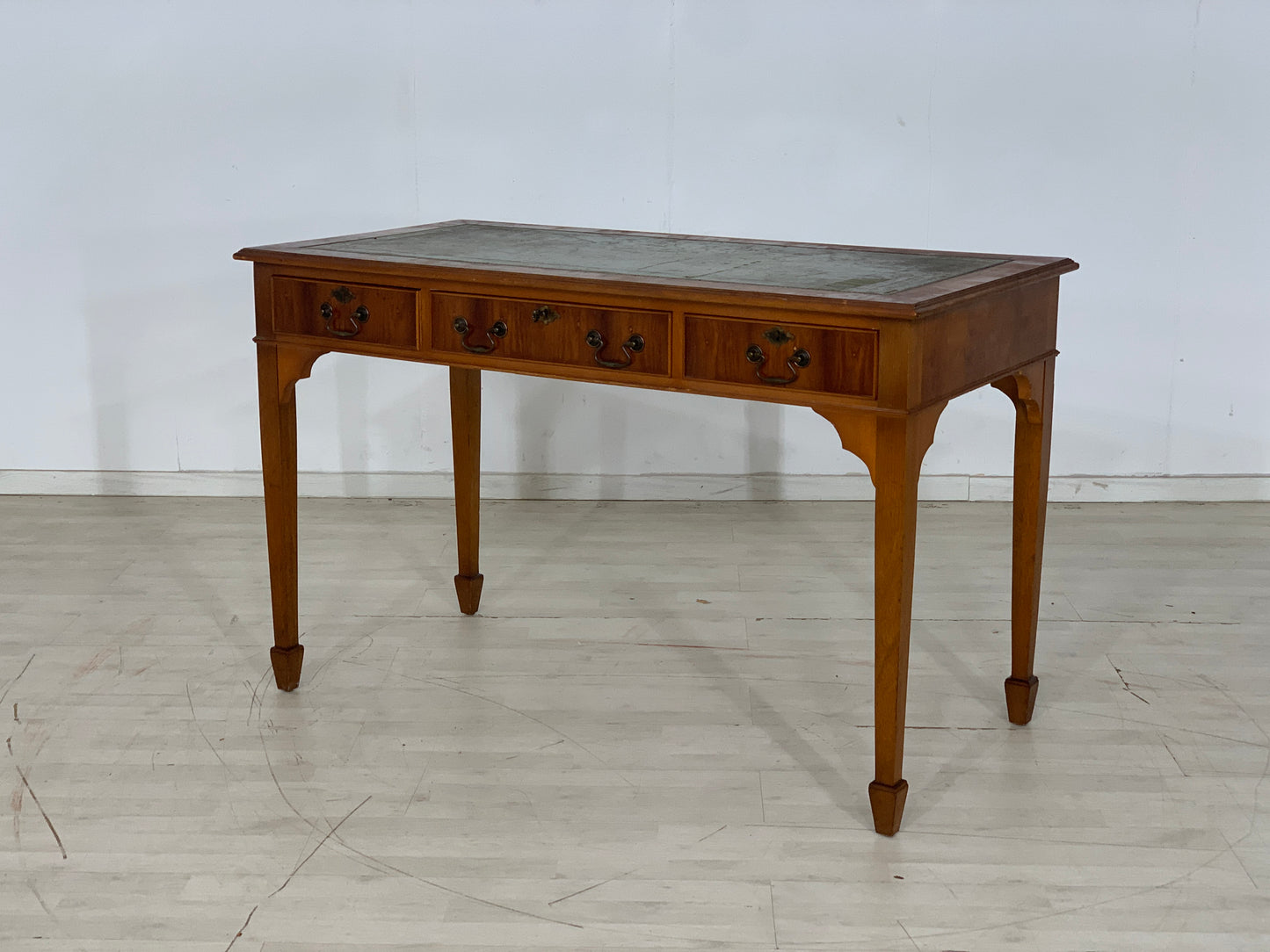 Englisch Mahagoni Schreibtisch Tisch Desk Vintage