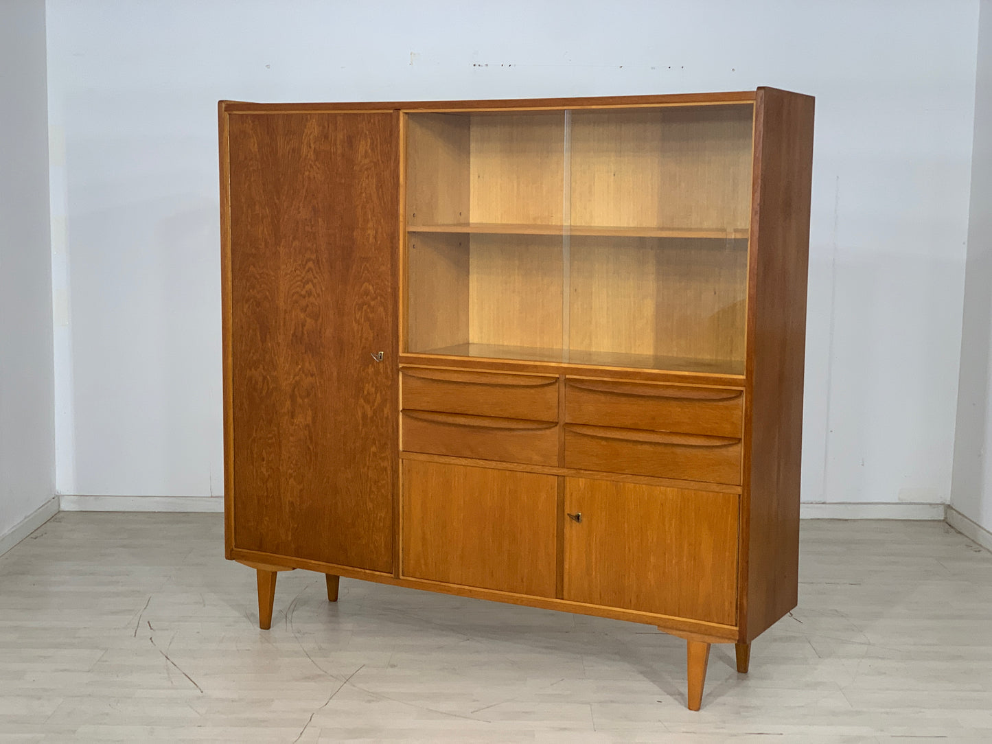 Mid Century Highboard Schrank Wohnzimmerschrank Vintage