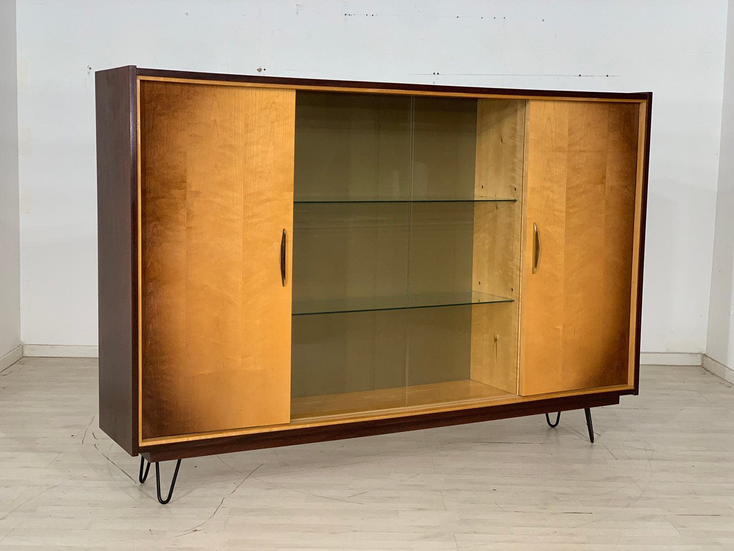 Mid Century highboard Schrank Wohnzimmerschrank Buffet Vintage