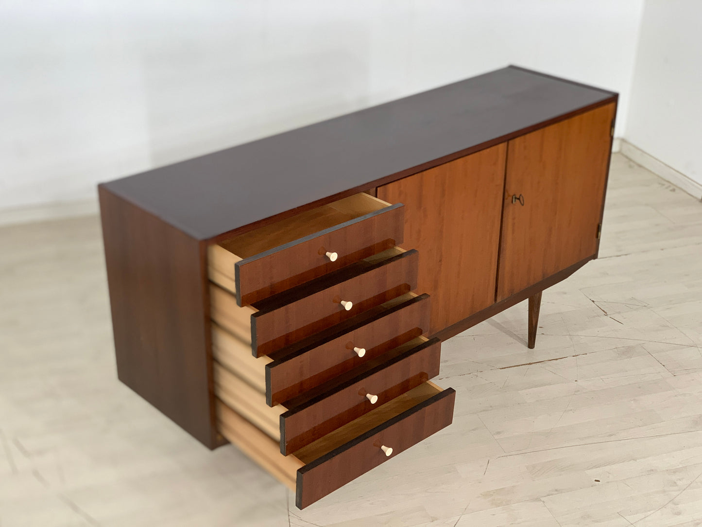 Mid Century Sideboard Schrank Kommode Vintage